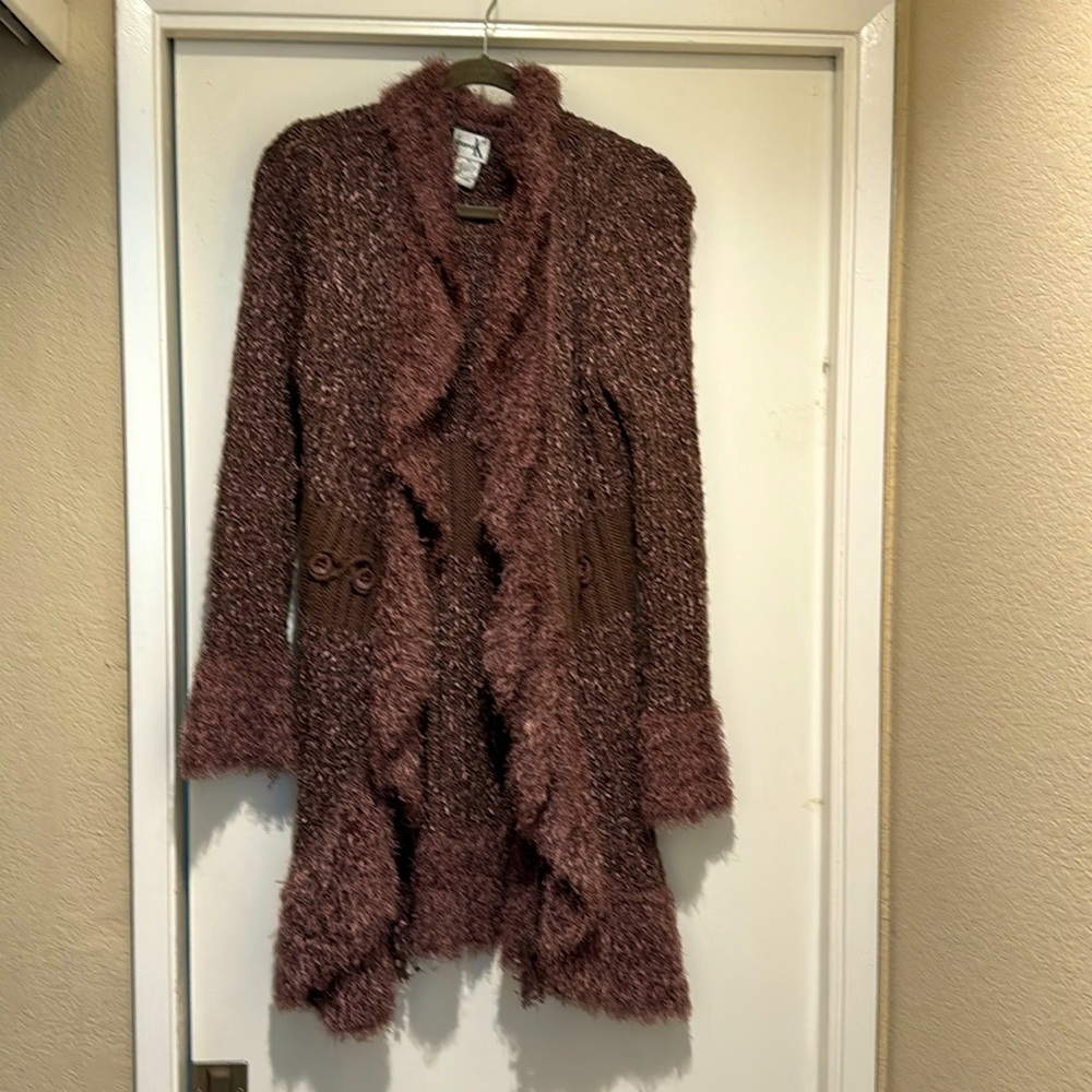 Shana K brown long sweater
